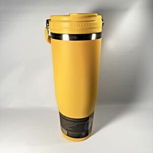 HYDRAFLOW 40oz Insulated Stainless Travel Tumbler – Amber Orange - New